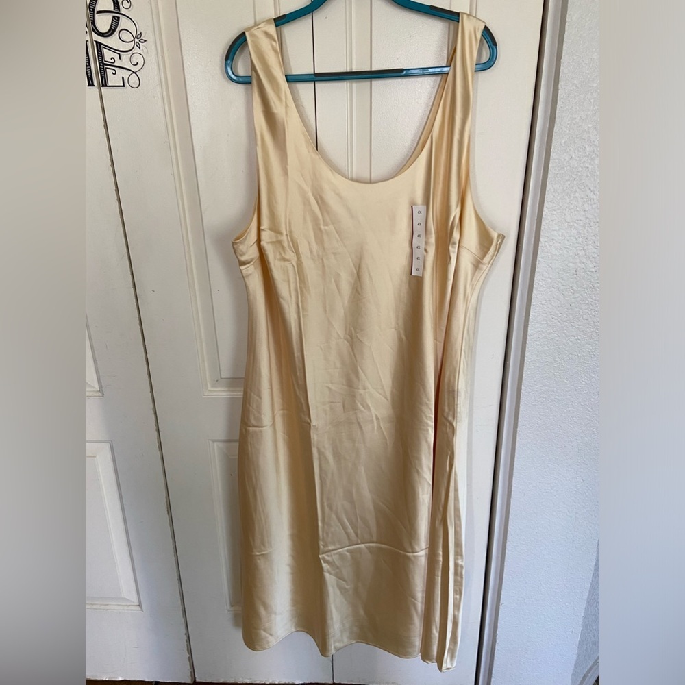 Future Collective Reese Blutstein Sleeveless Yellow Dress-size 4X